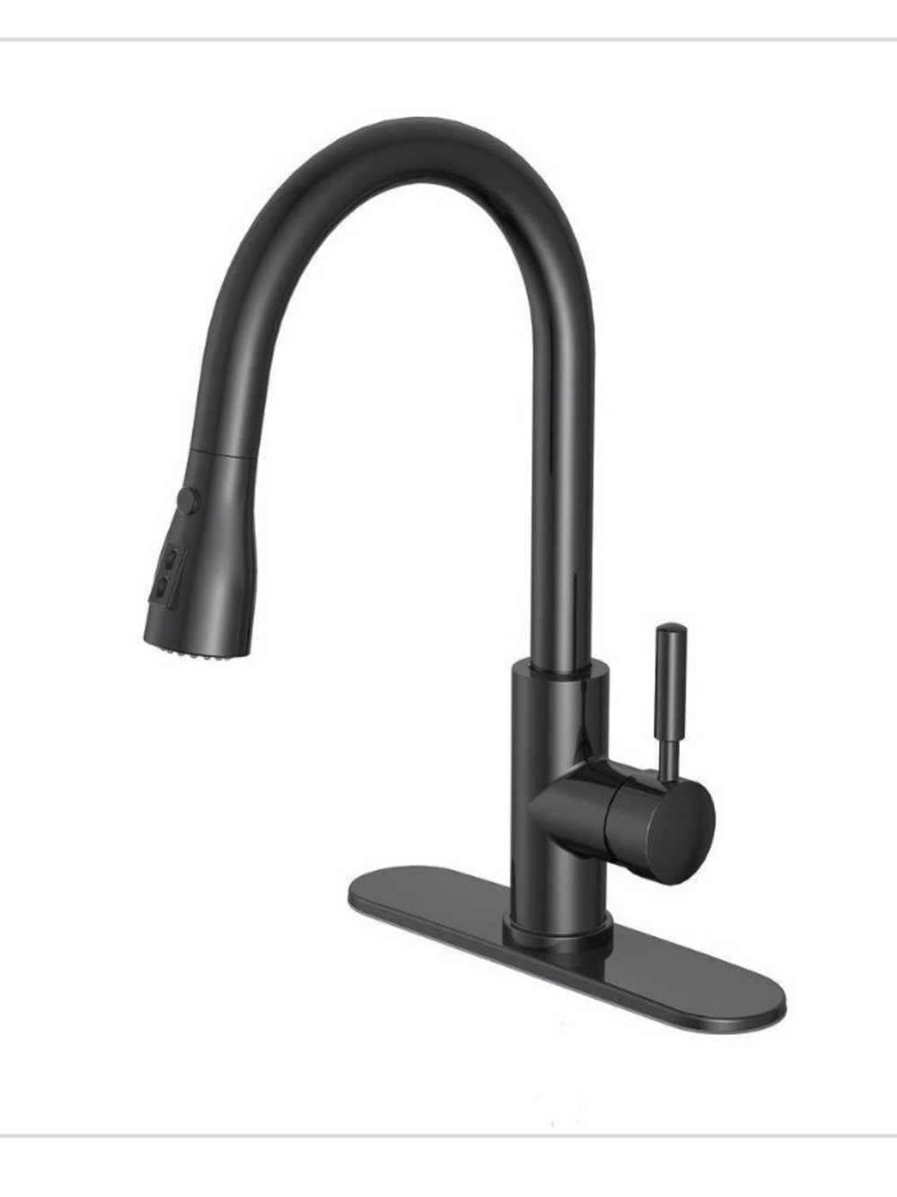 New Glacier Bay Garrick Single-Handle Pull-Down Kitchen Faucet Matte Black